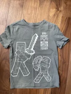 GAP Minecraft Tシャツ Sサイズ グレー