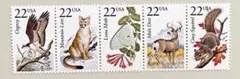 外国切手1種（アメリカ：動物の切手）