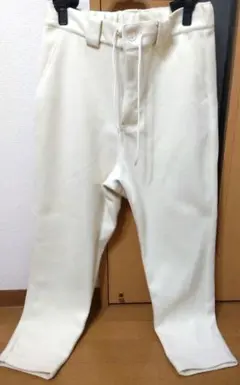 美品☆暖パン！オフホワイト アイボリー　カジュアルパンツ 　M L