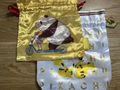 ポケモン パンダコパンダ 巾着袋 2枚セットのサムネイル