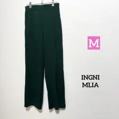 INGNI MLIA ダークグリーン ストレートパンツ ウエストゴムのサムネイル