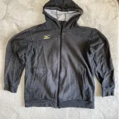Mizuno ミズノ フルジップ スウェット　パーカー グレー　XL