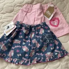 【新品タグ付き】 マイメロキュロット　90センチ　2枚セットのサムネイル