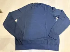 EMPORIO ARMANI ウール ニット セーター ブルー Mのサムネイル