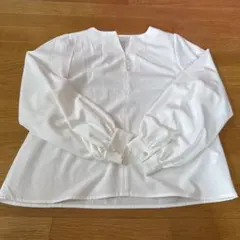 ホワイト 長袖シャツ サイズF