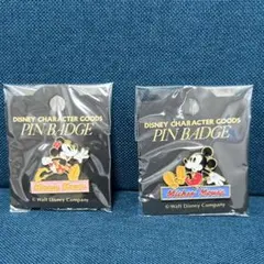 ディズニー ミッキー・ミニー ピンバッジセット