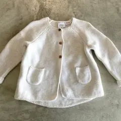 ZARA BABY カーディガン 9-12month ホワイト