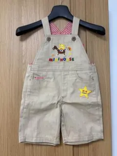 ミキハウス ショートオーバーオール 110