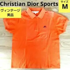 クリスチャンディオール スポーツ オレンジ コットン ポロシャツ 半袖 ロゴ刺繍のサムネイル