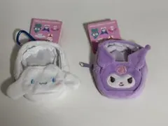 サンリオキャラクターズ　窓付きポーチ　シナモロール　クロミ