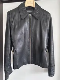 Banana Republic 本革レザージャケット ブラックのサムネイル