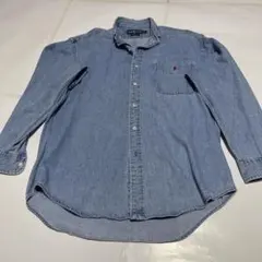 Ralph Lauren ボタンダウン デニムシャツ 長袖 サイズ: S