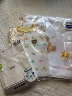 MIKIHOUSE 動物柄 肌着とタオルセット　出産準備