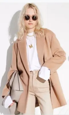 ミラオーウェン テーラードダブルコートジャケット