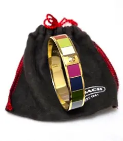 COACH コーチ マルチカラーバングル　良品　保存袋付　42308