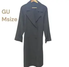 【GU】トレンチコート M ネイビー