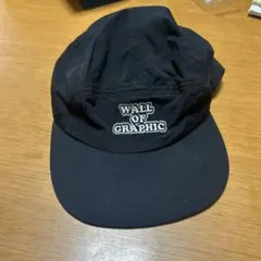 WALL OF GRAPHIC ブラック キャップ