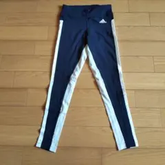 adidas レギンス ネイビー/ホワイト