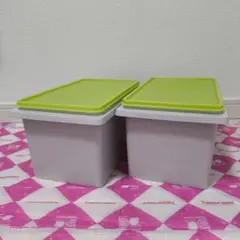 タッパーウェア 5キロキーパー & 10キロキーパー 2個セット ハンドル付き タッパーウェア 5キロキーパー & 10キロキーパー 2個セット ハンドル