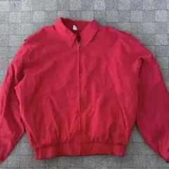ジャケット　90s アメカジ　短丈　レッド　メンズ