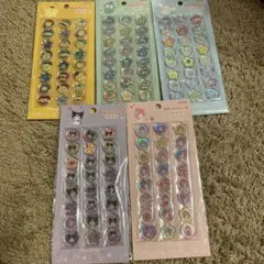 サンリオ　おはじきふうシール　5枚セット