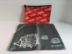 リサラーソン ハリネズミ＆マイキー 大・小 ポーチ