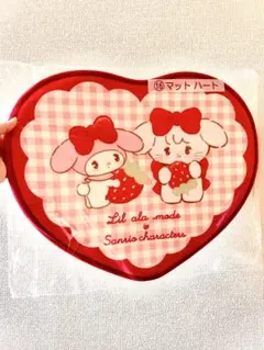 Lil ala mode× サンリオキャラクター ハート型マット