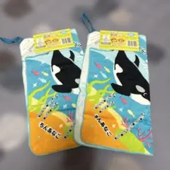 ペンギン デザイン ループ付タオル
