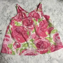 キャミワンピース　80 花柄　ベビーギャップ　キャミワンピ　ボタン