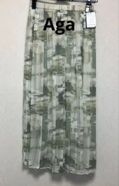 Aga 定価17000円 アーガ プリーツロングスカート　ヤマダヤ