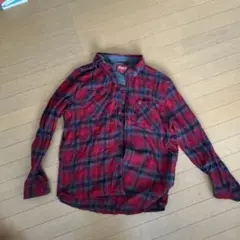 Coleman 赤黒チェック 長袖シャツ XL