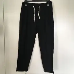綿パンツ, ブラック, チャイナ, イージーパンツ, ウエストゴム