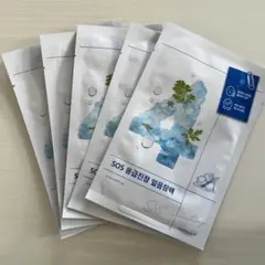 ナンバーズイン4番 ひんやりクーリングシートマスク 5枚セット