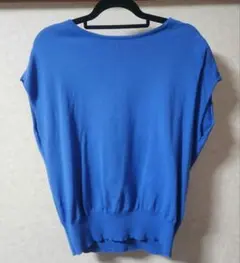 techichi 青 フレンチスリーブカットソー