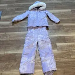 子ども用 薄紫 スキーウェア セット140-150