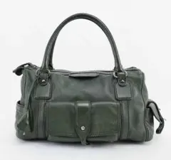 Tod’s ハンドバッグ レザー トッズ 緑 ダークグリーン