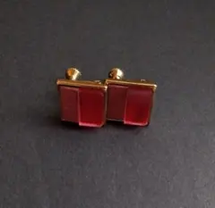 イヤリング　スクエア　チープ系　ヴィンテージ　レトロ