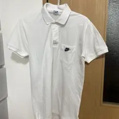 ナイキ NIKE ポロシャツ 半袖 ワンポイントロゴ ホワイト 90s