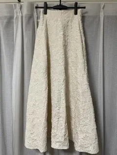 GRL 花柄ふくれジャガードフレアスカート【fo1812】