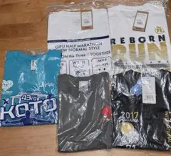 マラソン大会半袖Tシャツ　メンズМサイズ5枚セット 新品未使用