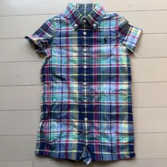 Ralph Lauren チェック柄ロンパース
