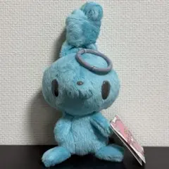 汎用うさぎ　グルーミー　ラウンドワン　ぬいぐるみ　マスコット　ブルー　青