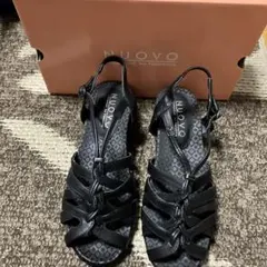 【未使用品】NUOVO サンダル　ブラック　Mのサムネイル