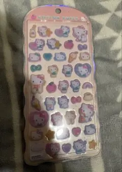 キティ　COTTON PUFFY シール