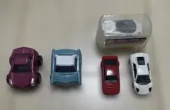 チョロQ2台　ランボルギーニ3台(1台未開封)