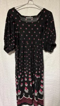 TSUMORI CHISATO スワン柄 半袖ワンピース - メルカリ