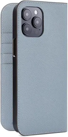 未使用　ボナベンチュラ iPhone17e/16eカバー グレージュ×ブルーリン 未使用 ボナベンチュラ iPhone16e バックカバー グレージュ×ブルーリン