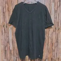 カルバンクライン 半袖Tシャツ Vネック 無地 M 黒 綿 デイリー