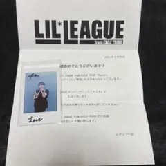 おまけ付き(画像2枚目) LIL LEAGUE 難波碧空 直筆サイン入りチェキ サイン入りチェキPRESENT】祝デビュー！LIL LEAGUEの