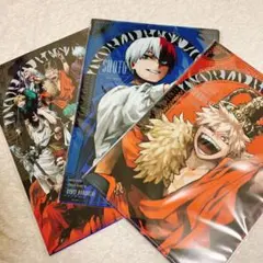 僕のヒーローアカデミア 最強ジャンプ ガチャ クリアファイル 爆豪　轟　十傑